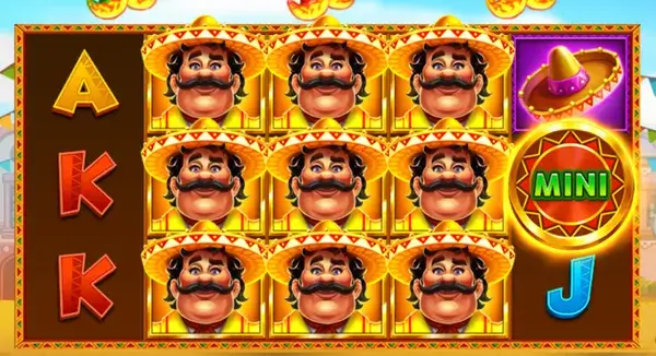 Hold and Win bonus in Hot Chillies with coins and jackpot labels on the reels